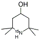 4-HYDROXY-2,2,6,6-TETRAMETHYLPIPERIDINE (15N) Struktur