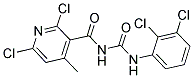 N-[(2,6-DICHLORO-4-METHYL-3-PYRIDYL)CARBONYL]-N'-(2,3-DICHLOROPHENYL)UREA Struktur