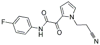 N1-(4-FLUOROPHENYL)-2-[1-(2-CYANOETHYL)-1H-PYRROL-2-YL]-2-OXOACETAMIDE Struktur