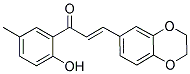 3-(2,3-DIHYDRO-1,4-BENZODIOXIN-6-YL)-1-(2-HYDROXY-5-METHYLPHENYL)PROP-2-EN-1-ONE Struktur