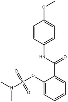 2-[(4-METHOXYANILINO)CARBONYL]PHENYL-N,N-DIMETHYLSULFAMATE Struktur