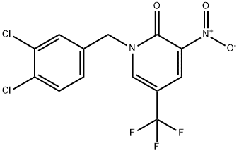 1-(3,4-DICHLOROBENZYL)-3-NITRO-5-(TRIFLUOROMETHYL)-2(1H)-PYRIDINONE Struktur