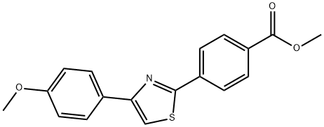 METHYL 4-[4-(4-METHOXYPHENYL)-1,3-THIAZOL-2-YL]BENZENECARBOXYLATE Struktur