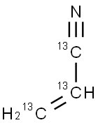 ACRYLONITRILE (13C3) Struktur