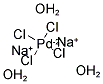 SODIUM TETRACHLOROPALLADATE (II) TRIHYDRATE Struktur