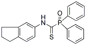 N-(2,3-DIHYDRO-1H-INDEN-5-YL)OXO(DIPHENYL)PHOSPHORANECARBOTHIOAMIDE Struktur