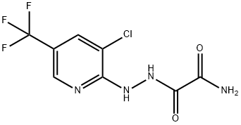 2-(2-[3-CHLORO-5-(TRIFLUOROMETHYL)-2-PYRIDINYL]HYDRAZINO)-2-OXOACETAMIDE Struktur