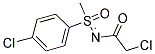 N1-[1-(4-CHLOROPHENYL)-1-METHYL-1-OXO-LAMBDA6-SULFANYLIDENE]-2-CHLOROACETAMIDE Struktur