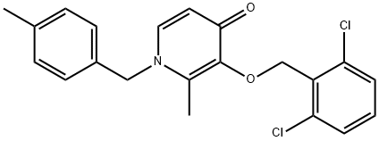 3-[(2,6-DICHLOROBENZYL)OXY]-2-METHYL-1-(4-METHYLBENZYL)-4(1H)-PYRIDINONE Struktur