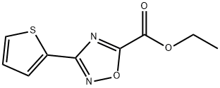 ETHYL 3-(2-THIENYL)-1,2,4-OXADIAZOLE-5-CARBOXYLATE Struktur