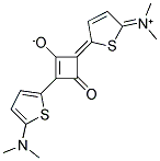 1,3-BIS(5-DIMETHYLAMINO-THIEN-2-YL)-2-OXO-CYCLOBUTENYLIUM-4-OLAT Struktur