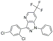 3-(2,4-DICHLOROPHENYL)-1-PHENYL-6-(TRIFLUOROMETHYL)-1H-PYRAZOLO[4,3-B]PYRIDINE Struktur