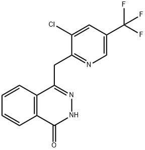 4-([3-CHLORO-5-(TRIFLUOROMETHYL)-2-PYRIDINYL]METHYL)-1(2H)-PHTHALAZINONE Struktur