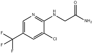 2-([3-CHLORO-5-(TRIFLUOROMETHYL)-2-PYRIDINYL]AMINO)ACETAMIDE Struktur