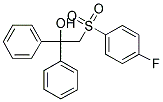 2-[(4-FLUOROPHENYL)SULFONYL]-1,1-DIPHENYL-1-ETHANOL Struktur