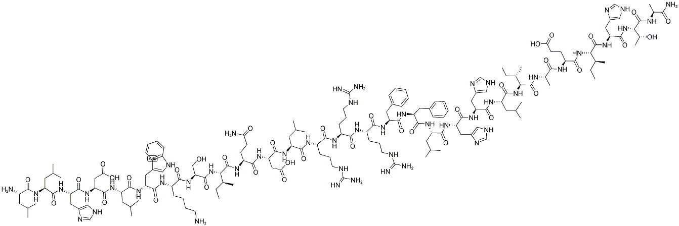 [LEU11, D-TRP12] HYPERCALCEMIA OF MALIGNANCY FACTOR [LEU11, D-TRP12] (7-34) AMIDE (HUMAN) Struktur