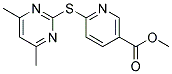 6-[(4,6-DIMETHYLPYRIMIDIN-2-YL)THIO]PYRIDINE-3-CARBOXYLIC ACID, METHYL ESTER Struktur