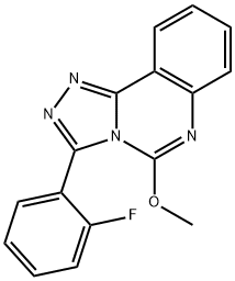 3-(2-FLUOROPHENYL)-5-METHOXY[1,2,4]TRIAZOLO[4,3-C]QUINAZOLINE Struktur