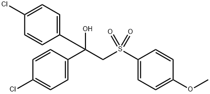 1,1-BIS(4-CHLOROPHENYL)-2-[(4-METHOXYPHENYL)SULFONYL]-1-ETHANOL Struktur