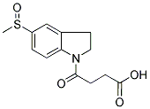 2,3-DIHYDRO-5-(METHYLSULFINYL)-GAMMA-OXO-(1H)-INDOLEBUTANOIC ACID Struktur