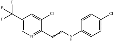 4-CHLORO-N-(2-[3-CHLORO-5-(TRIFLUOROMETHYL)-2-PYRIDINYL]VINYL)ANILINE Struktur