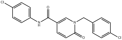 1-(4-CHLOROBENZYL)-N-(4-CHLOROPHENYL)-6-OXO-1,6-DIHYDRO-3-PYRIDINECARBOXAMIDE Struktur