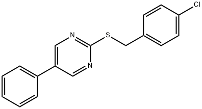 2-[(4-CHLOROBENZYL)SULFANYL]-5-PHENYLPYRIMIDINE Struktur