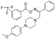 1-(4-METHOXYPHENYL)-4-[2-PHENYL-2-(([3-(TRIFLUOROMETHYL)BENZOYL]OXY)IMINO)ETHYL]PIPERAZINE Struktur