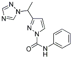 N-PHENYL-3-[1-(1H-1,2,4-TRIAZOL-1-YL)ETHYL]-1H-PYRAZOLE-1-CARBOXAMIDE Struktur