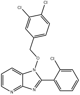 2-(2-CHLOROPHENYL)-1-[(3,4-DICHLOROBENZYL)OXY]-1H-IMIDAZO[4,5-B]PYRIDINE Struktur