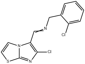 N-(2-CHLOROBENZYL)-N-[(6-CHLOROIMIDAZO[2,1-B][1,3]THIAZOL-5-YL)METHYLENE]AMINE Struktur