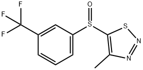 4-METHYL-1,2,3-THIADIAZOL-5-YL 3-(TRIFLUOROMETHYL)PHENYL SULFOXIDE Struktur