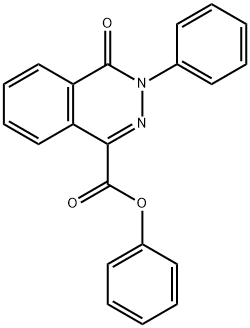 PHENYL 4-OXO-3-PHENYL-3,4-DIHYDRO-1-PHTHALAZINECARBOXYLATE Struktur