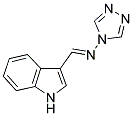 N-[-1H-INDOL-3-YLMETHYLIDENE]-4H-1,2,4-TRIAZOL-4-AMINE Struktur