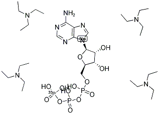 ADENOSINE 5'-TRIPHOSPHATE, TETRA (TRIETHYLAMMONIUM) SALT, [GAMMA-33P] Struktur