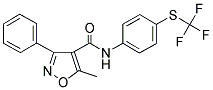 (5-METHYL-3-PHENYLISOXAZOL-4-YL)-N-(4-(TRIFLUOROMETHYLTHIO)PHENYL)FORMAMIDE Struktur