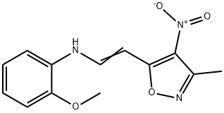 2-METHOXY-N-[2-(3-METHYL-4-NITRO-5-ISOXAZOLYL)VINYL]ANILINE Struktur