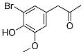 (5-BROMO-4-HYDROXY-3-METHOXYPHENYL)ACETONE Struktur