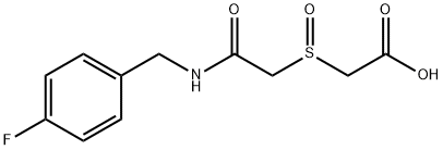 2-((2-[(4-FLUOROBENZYL)AMINO]-2-OXOETHYL)SULFINYL)ACETIC ACID Struktur