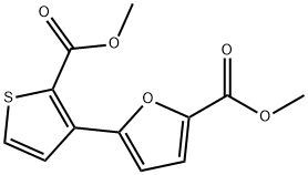 METHYL 5-[2-(METHOXYCARBONYL)-3-THIENYL]-2-FUROATE Struktur