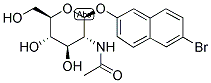 6-BROMO-2-NAPHTHYL-2-ACETAMIDO-2-DEOXY-BETA-D-GLUCOPYRANOSIDE Struktur