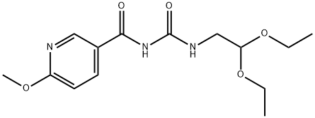 N-(2,2-DIETHOXYETHYL)-N'-[(6-METHOXY-3-PYRIDINYL)CARBONYL]UREA Struktur