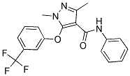 1,3-DIMETHYL-N-PHENYL-5-[3-(TRIFLUOROMETHYL)PHENOXY]-1H-PYRAZOLE-4-CARBOXAMIDE Struktur