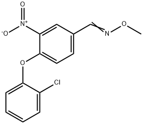 4-(2-CHLOROPHENOXY)-3-NITROBENZENECARBALDEHYDE O-METHYLOXIME Struktur