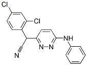 2-(6-ANILINO-3-PYRIDAZINYL)-2-(2,4-DICHLOROPHENYL)ACETONITRILE Struktur