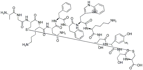 SOMATOTASTIN (1-14), [3-(125I)TYR11] Struktur