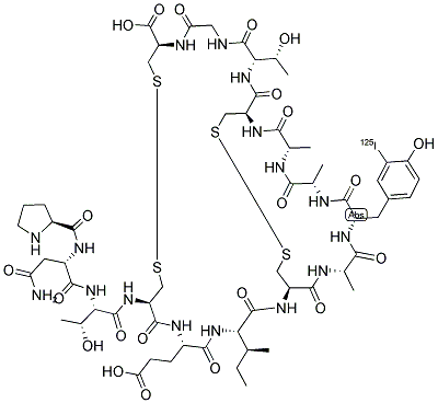 GUANYLIN [3-(125I)TYR9], RAT Struktur