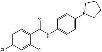 2,4-DICHLORO-N-[4-(1-PYRROLIDINYL)PHENYL]BENZENECARBOXAMIDE Struktur