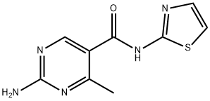 2-AMINO-4-METHYL-N-(1,3-THIAZOL-2-YL)-5-PYRIMIDINECARBOXAMIDE Struktur