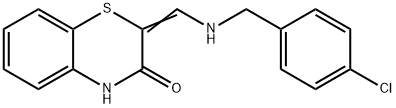 2-([(4-CHLOROBENZYL)AMINO]METHYLENE)-2H-1,4-BENZOTHIAZIN-3(4H)-ONE Struktur